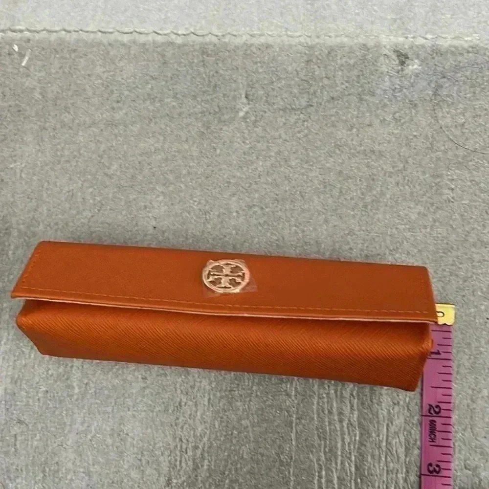 NWOT Tory Burch Orange Glasses/Sunglasses Case  Set - Picture 2 of 5